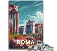 Puzzle 1000 pièces Forum Romain de Rome pour Adolescents, Jouet éducatif Anti-Stress, idéal comme Cadeau pour Toute la Famille (1000 pièces, 50x75cm)