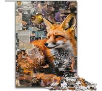 Puzzle 1000 pièces Fox Graffiti pour Adultes et Adolescents, idéal pour Les soirées Jeux, Jouet coloré à Offrir (26x38cm)