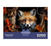 Puzzle 1000 Pièces Fox in The Forest Puzzle pour Adultes - Jeu De Réflexion - Décoration Parfaite - Cadeaux Uniques pour Anniversaires Et Noël 52x38cm/1000pcs