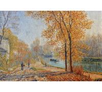 Puzzle 1000 pièces - Francis Picabia - Les Bords du Loing, Effet d'automne Le Matin à Moret, 1904