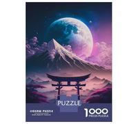 Puzzle 1000 Pièces Full Moon in Japan Puzzles pour Adultes - Jeux Relaxants Et Anti-Stress - Idéal comme Cadeau pour Toute La Famille 52x38cm/1000pcs