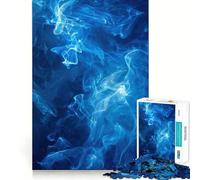 Puzzle 1000 pièces Fumée Bleue Fine Joint,Jeu Amusant et Stimulant pour Le Cerveau,Moment de détente,Cadeau de Noël (38x52cm)