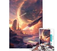 Puzzle 1000 pièces Fusée Spatiale Jeu de réflexion Stimulant l'intelligence Jouet addictif Cadeau d'anniversaire Défi Difficile (Dimensions 38x52cm)