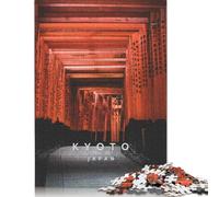 Puzzle 1000 pièces Fushimi Inari Kyoto, Puzzle en Carton, pour Adultes et Adolescents, Jeu éducatif et Familial, 38 x 26 cm / 1000 pièces