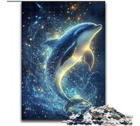 Puzzle 1000 pièces Galaxie Baleine Bleue, à partir de 14 Ans, Décoration d'intérieur, pour Toute la Famille (Taille 26x38cm)