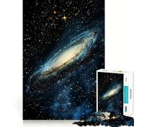 Puzzle 1000 pièces Galaxie en Spirale dans l'espace pour Adolescents Jeu de réflexion Amusant et décontracté, Design élégant, Cadeau 38x26cm