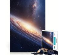Puzzle 1000 pièces Galaxie en Spirale dans l'espace pour Adultes, Jouet Intelligent et Convivial, Bords Lisses, à Exposer 38x26cm