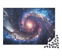 Puzzle 1000 pièces « Galaxie en Spirale et Terre » pour Adultes, Jeu éducatif, décoration intérieure, défi Stimulant, idéal pour Un Anniversaire (Homme ou Femme), 38 x 26 cm / 1000 pièces.