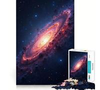 Puzzle 1000 pièces Galaxie en Spirale pour Adolescents Jeu d'éveil et de Relaxation, 50x75cm