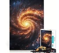Puzzle 1000 pièces Galaxie en Spirale pour Adultes, Casse-tête et Passe-Temps à la Maison, Cadeau mémorable 38x26cm