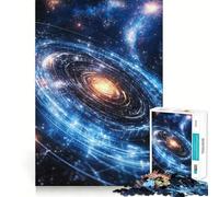 Puzzle 1000 pièces Galaxie en Spirale pour Adultes et Adolescents, Jeu de réflexion, Loisirs, Bords précis, décoration Murale 38x26cm