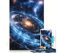 Puzzle 1000 pièces Galaxie en Spirale pour Adultes, Jeu de logique et de Groupe, Bords Nets, 50x75cm