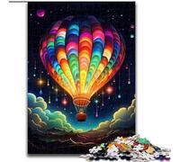 Puzzle 1000 pièces Galaxie Montgolfière Puzzle Impossible pour Adultes Soirée de Jeux en Famille Amusant, œuvre d'art décorative à Faire soi-même Taille : 38x26cm