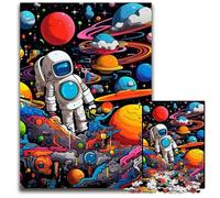 Puzzle 1000 pièces Galaxie Planète en Carton pour Adultes. Un Casse-tête Stimulant à Faire soi-même, Un Jeu Familial idéal ou Un Cadeau décoratif. 26x38cm / 10,23x14,96 Pouces.