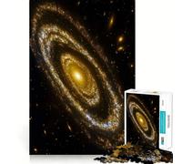 Puzzle 1000 pièces Galaxie Spirale dans l'espace pour Adolescents, Jeu de logique Solide, Loisirs Amusants, Bords Nets, Objet de Collection 38x26cm
