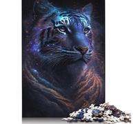 Puzzle 1000 pièces Galaxy Animal Tigre Puzzles Adultes Difficulté Puzzles Éducation Jouets Jeux Famille Décoration 1000pcs (75x50cm)