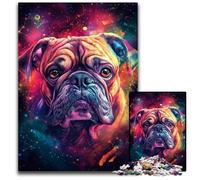 Puzzle 1000 pièces Galaxy Bulldog, Puzzle pour Adultes, activité familiale, Casse-tête, décoration intérieure, Cadeau de Noël 26x38cm/10,23x14,96 Pouces