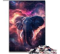 Puzzle 1000 pièces Galaxy Elephant en Carton, avec Jeu interactif Familial, pour Les 14 Ans et Plus, 1000 pièces(26x38cm)