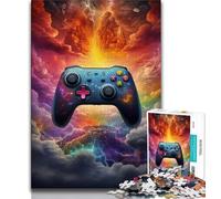 Puzzle 1000 pièces Galaxy Game Controller pour Adultes et Adolescents, Staycation Kill Time, Chaque pièce est Unique - Jeu Familial Stimulant et Amusant 50x75cm
