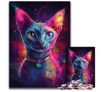 Puzzle 1000 pièces Galaxy Hippo en Bois, défi cérébral, pour Les Adolescents et décoration d'intérieur 50x75cm/19,68x29,52 Pouces