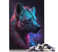 Puzzle 1000 pièces Galaxy Hyène Africaine Puzzles Adultes Difficulté Puzzles Renforcer Les Relations Entre Les Membres de la Famille 1000 pièces (75 x 50 cm)