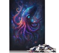 Puzzle 1000 pièces Galaxy Octopus pour Adultes, Cadeau d'halloween, Puzzle en Papier pour Adultes, pour s'amuser en Famille et Jouer Le Soir, 1000 pièces (75 x 50 cm)