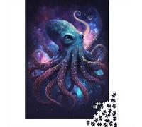 Puzzle 1000 pièces Galaxy Octopus pour Adultes, Cadeau d'halloween, Puzzle en Papier, Puzzles pour Adultes 1000 pièces (38 x 26 cm)