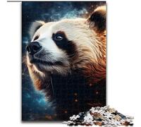 Puzzle 1000 pièces Galaxy Panda, idéal comme Cadeau de Noël et de Nouvel an (Taille 26x38cm)