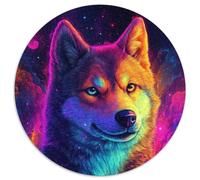 Puzzle 1000 pièces Galaxy Shiba Inu en Carton pour Adultes, Jeu de réflexion pour Adolescents, pour Les fêtes (Taille 67,5 x 67,5 cm)