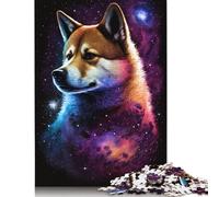 Puzzle 1000 pièces Galaxy Shiba Inu pour Adultes, Cadeau d'halloween, Puzzle en Papier, Puzzles pour Adultes 1000 pièces (75 x 50 cm)