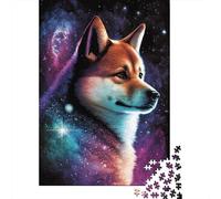 Puzzle 1000 pièces Galaxy Shiba Inu pour Adultes et Adolescents, Jeux éducatifs à Domicile, Jouets DIY, Cadeaux de Noël, 1000 pièces (38 x 26 cm)