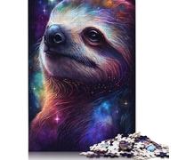 Puzzle 1000 pièces Galaxy Sloth pour Adultes, Puzzle Familial en Bois, Jeu Anti-Stress pour Adultes de 18 Ans et Plus (1000 pièces, 75 x 50 cm)