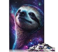 Puzzle 1000 pièces Galaxy Sloth Puzzle Adultes et Puzzle en Bois Famille Jeux stimulants 1000pcs (75x50cm)