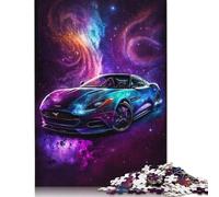 Puzzle 1000 pièces Galaxy Sports Car Puzzles pour Adultes Jeux en Bois Puzzle Challenge Toy Cadeaux de Noël et d'anniversaire 1000pcs (75x50cm)