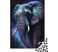 Puzzle 1000 pièces Galaxy Star Elephant pour Adultes Puzzles Difficiles pour Adultes Puzzles Amusants en Famille 1000 pièces (38 x 26 cm)