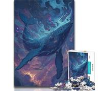 Puzzle 1000 pièces Galaxy Whale pour Adolescents, Jeu Familial Anti-Stress, défi Difficile, Collection d'artistes, Beaux-Arts 38x26cm
