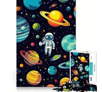 Puzzle 1000 pièces Garçon Explorateurs Galactiques Décoration Murale Clean Fit Jeu de logique et d'adresse pour des Moments de détente Décoration de Noël (50x75cm)