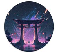 Puzzle 1000 pièces Gateway to The Cosmos Puzzle rond 1000 pièces pour adultes Parfait pour la décoration de la maison et du bureau,les fêtes,les anniversaires et les cadeaux de vacances 67,5 x 67,5 cm