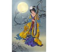 Puzzle 1000 pièces Geisha Japonaise Beauté Portrait Artisanat Intelligence Éducative Soulagement du Stress Jouet Amusant Jeu Familial Enfants Adultes Défi Puzzle Cadeau 50X70CM