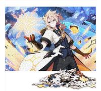 Puzzle 1000 pièces Genshin Impact Albedo en Bois, Cadeau d'anniversaire, Cadeaux pour Adultes ou Enfants, décoration Murale 50 x 75 cm