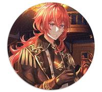 Puzzle 1000 pièces Genshin Impact Diluc, Puzzle Rond 1000 pièces, décoration Artistique à Faire soi-même, Cadeau d'anniversaire idéal, 67,5 x 67,5 cm