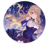 Puzzle 1000 pièces Genshin Impact Fischl, Puzzle Rond 1000 pièces pour Adultes, décoration intérieure, entraînement cérébral et Cadeaux de Noël, 67,5 x 67,5 cm