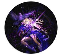 Puzzle 1000 pièces Genshin Impact Fischl, Puzzle Rond 1000 pièces pour Adultes, décoration intérieure, entraînement cérébral et Cadeaux de Noël, 67,5 x 67,5 cm