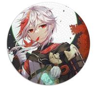Puzzle 1000 pièces Genshin Impact Kaedehara Kazuha, Puzzle Rond en Carton, développe la Coordination œil-Main, idéal comme Cadeau d'anniversaire, 1000 pièces (67,5x67,5cm)