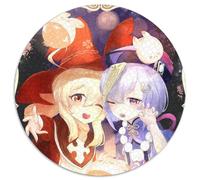 Puzzle 1000 pièces Genshin Impact Klee Puzzle rond 1000 pièces pour adultes Parfait pour la décoration de la maison et du bureau, les fêtes, les anniversaires et les cadeaux de vacances 67,5 x 67,5 cm
