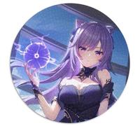 Puzzle 1000 pièces Genshin Impact, Puzzle Rond 1000 pièces, décoration Artistique à Faire soi-même, Cadeau d'anniversaire idéal, 67,5 x 67,5 cm