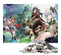 Puzzle 1000 pièces Genshin Impact Puzzles pour Adultes Puzzles en Carton Jeu éducatif (Taille 26x38cm)