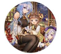 Puzzle 1000 pièces Genshin Impact Qiqi, Puzzle Rond 1000 pièces, décoration Artistique à Faire soi-même, Cadeau d'anniversaire idéal, 67,5 x 67,5 cm