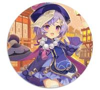 Puzzle 1000 pièces Genshin Impact Qiqi, Puzzle Rond 1000 pièces pour Adultes, décoration intérieure, entraînement cérébral et Cadeaux de Noël, 67,5 x 67,5 cm