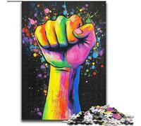 Puzzle 1000 pièces Geste du Poing Puzzle 1000 pièces pour Adultes Idéal pour s'amuser en Famille pour Les Vacances et Les Anniversaires (Taille 26x38cm)